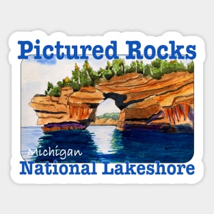 Pictured Rocks National Lakeshore, Michigan Sticker